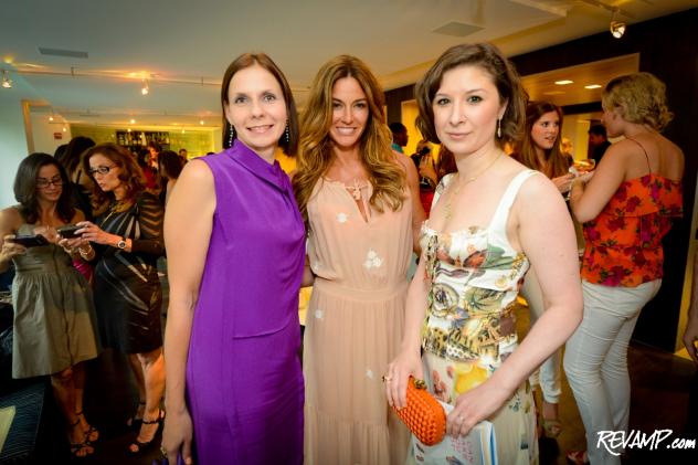 Ludmila Cafritz, Kelly Bensimon, and Marianna Gray at A BAR at Avenue Suites.